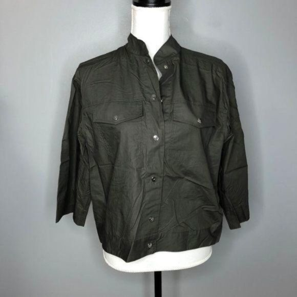 Zara Military Green‎ Top Jacket Sz S